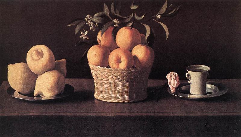 ZURBARAN  Francisco de Still-life with Lemons, Oranges and Rose